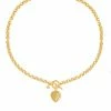Astridandmiyu Wreath T-Bar Chunky Necklace In Gold Sale