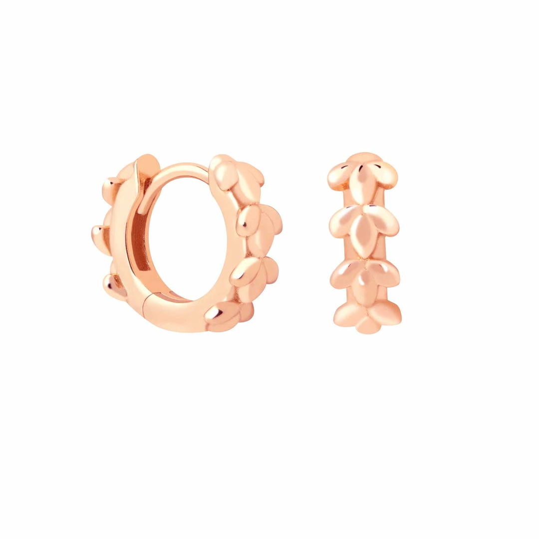 Astridandmiyu Wreath Huggies In Rose Gold Sale 3 Astridandmiyu Wreath Huggies In Rose Gold Sale