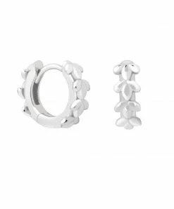 Astridandmiyu Wreath Huggies In Silver